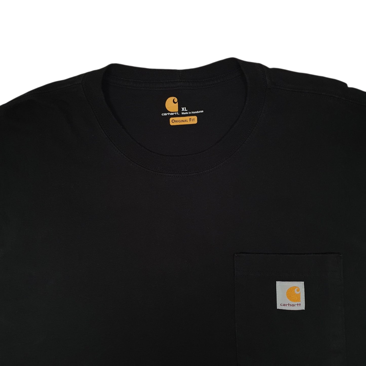 Mens Black Carhartt   T Shirt