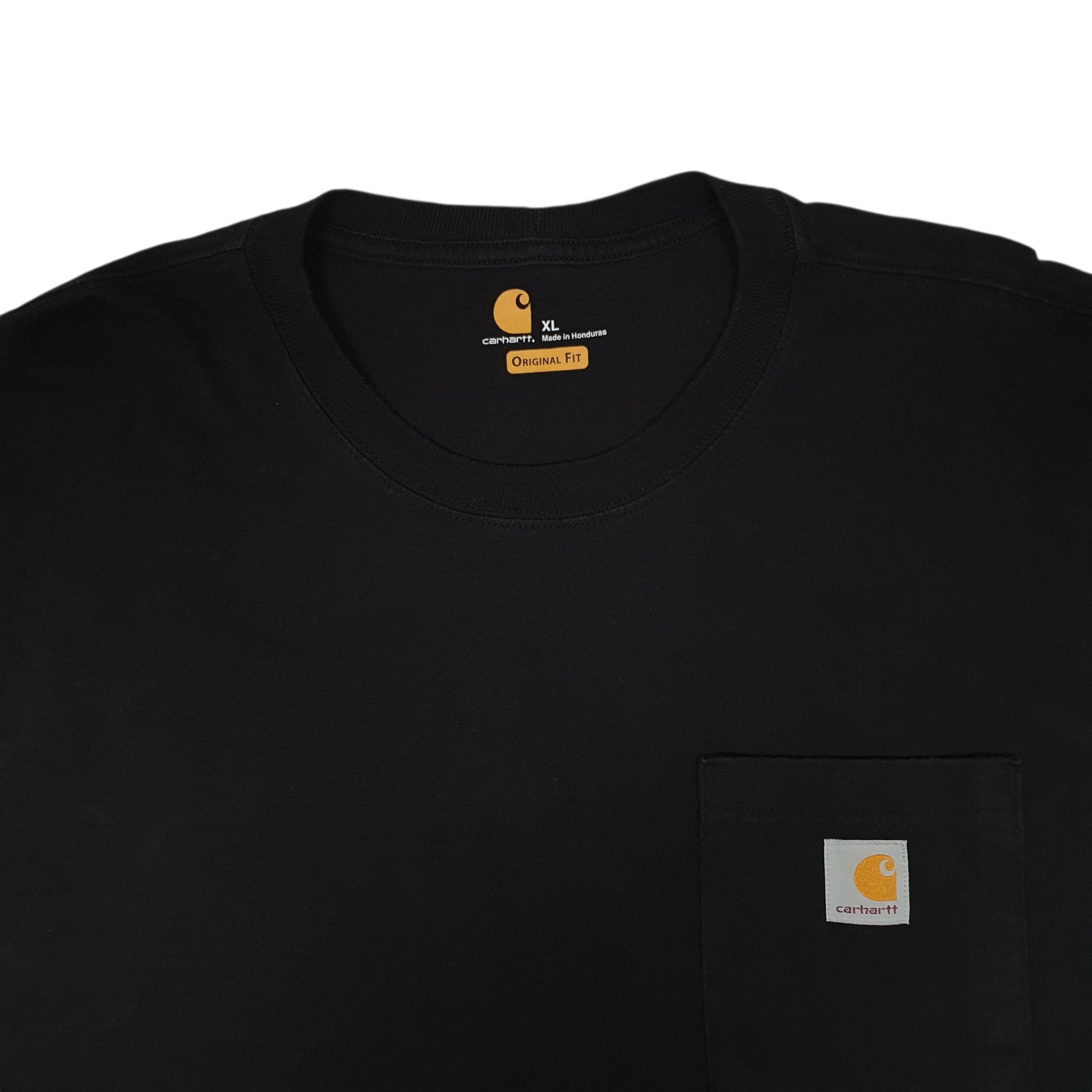 Mens Black Carhartt   T Shirt