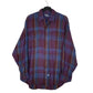Mens Purple Polo Ralph Lauren Vintage 90s Plaid Long Sleeve Shirt