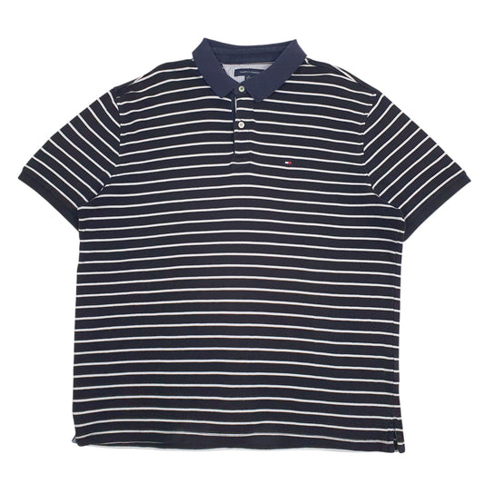 Mens Black Tommy Hilfiger  Short Sleeve Polo Shirt