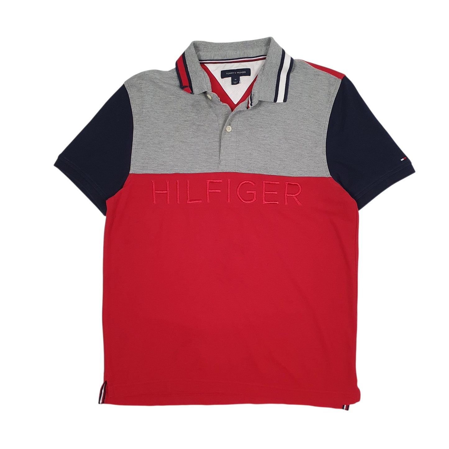 Mens Red Tommy Hilfiger  Short Sleeve Polo Shirt