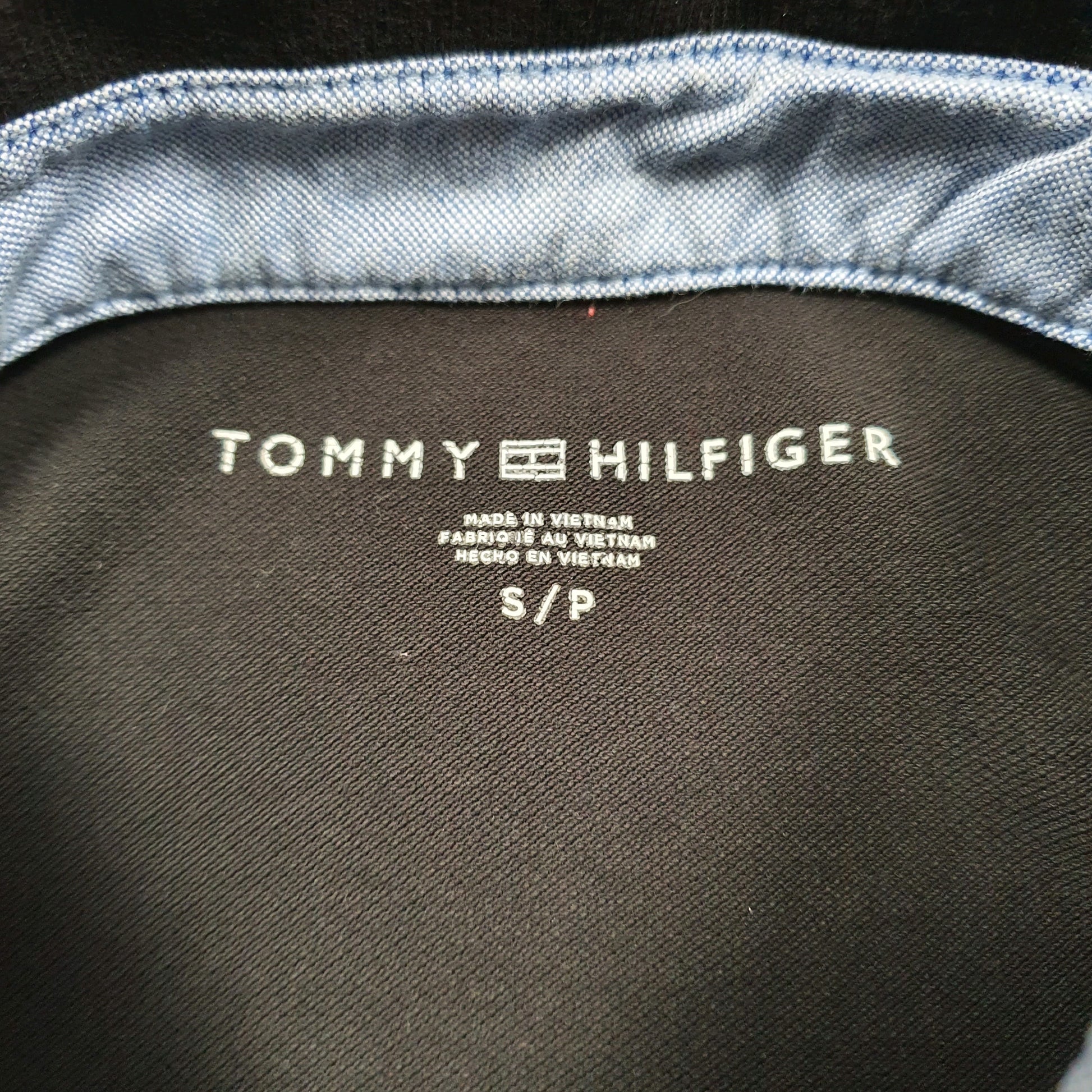 Mens Black Tommy Hilfiger   Polo Shirt