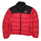 Mens Red The North Face Nuptse  Coat