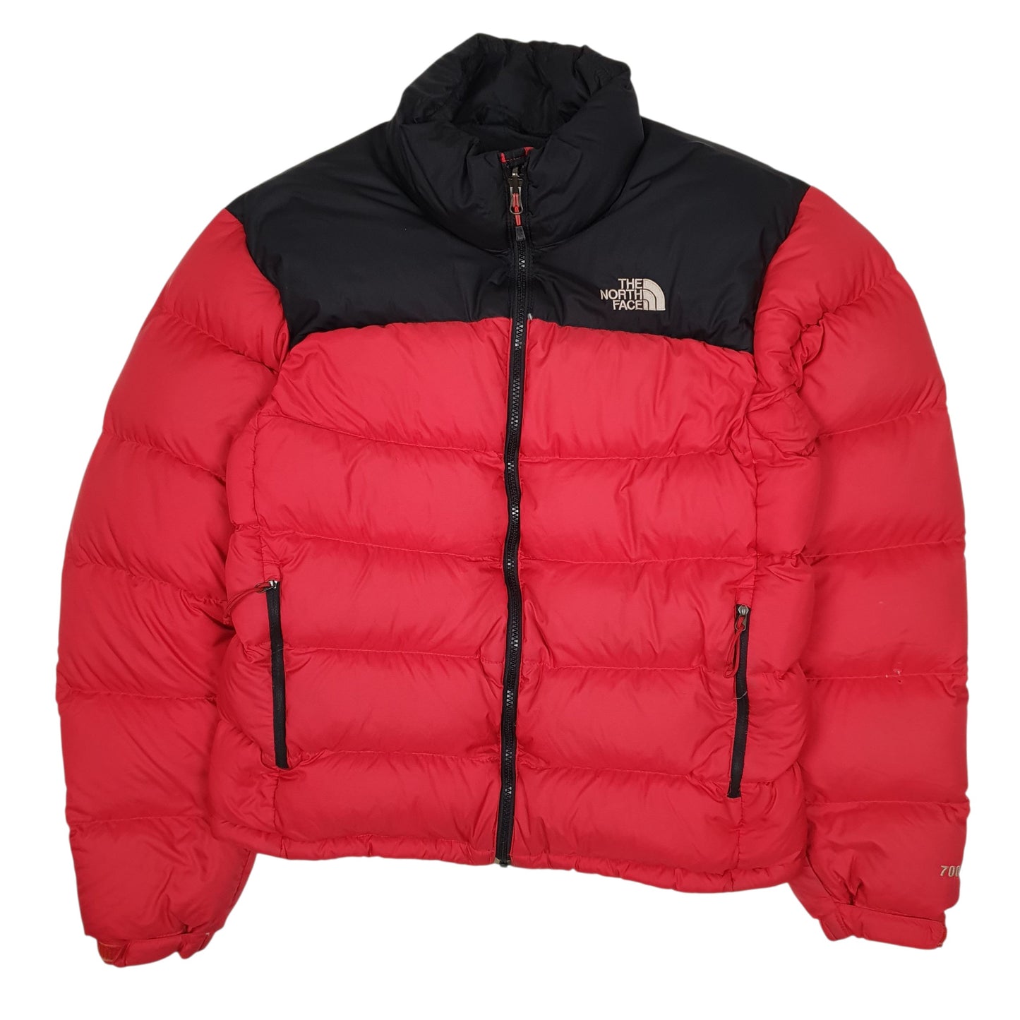 Mens Red The North Face Nuptse  Coat