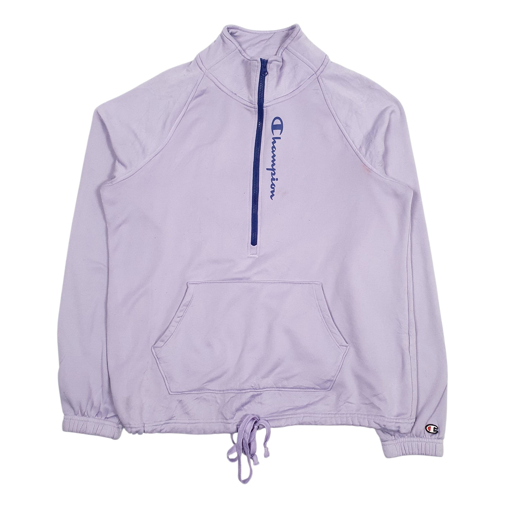 Womens Purple Champion  Quarter Zip Jumper