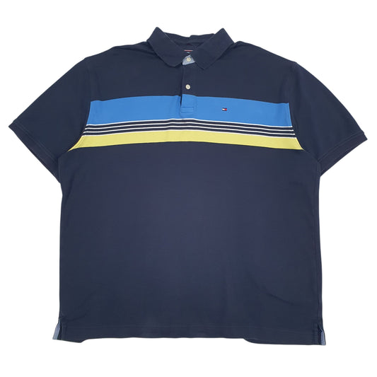 Mens Navy Tommy Hilfiger  Short Sleeve Polo Shirt