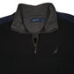 Mens Black Nautica  Quarter Zip Jumper