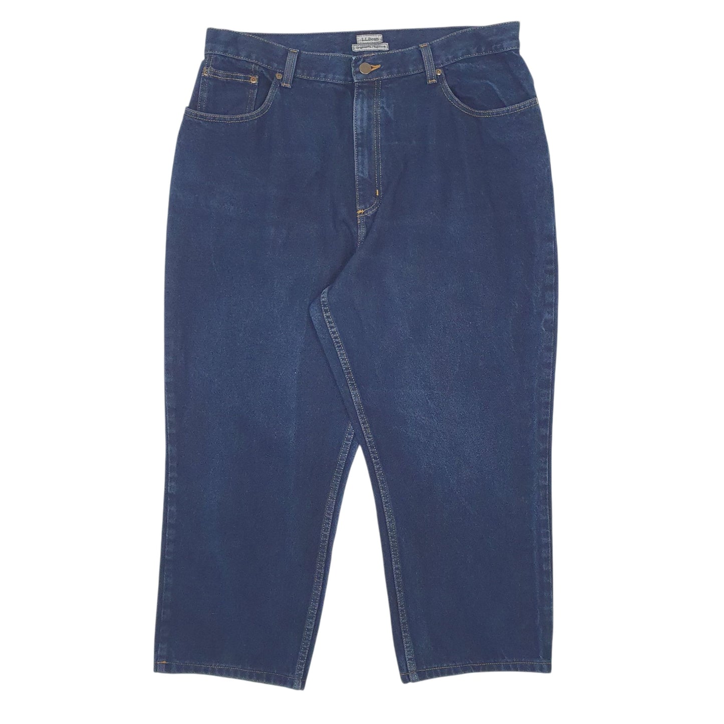 Womens Navy L.L.Bean  Relaxed JeansW38 L25