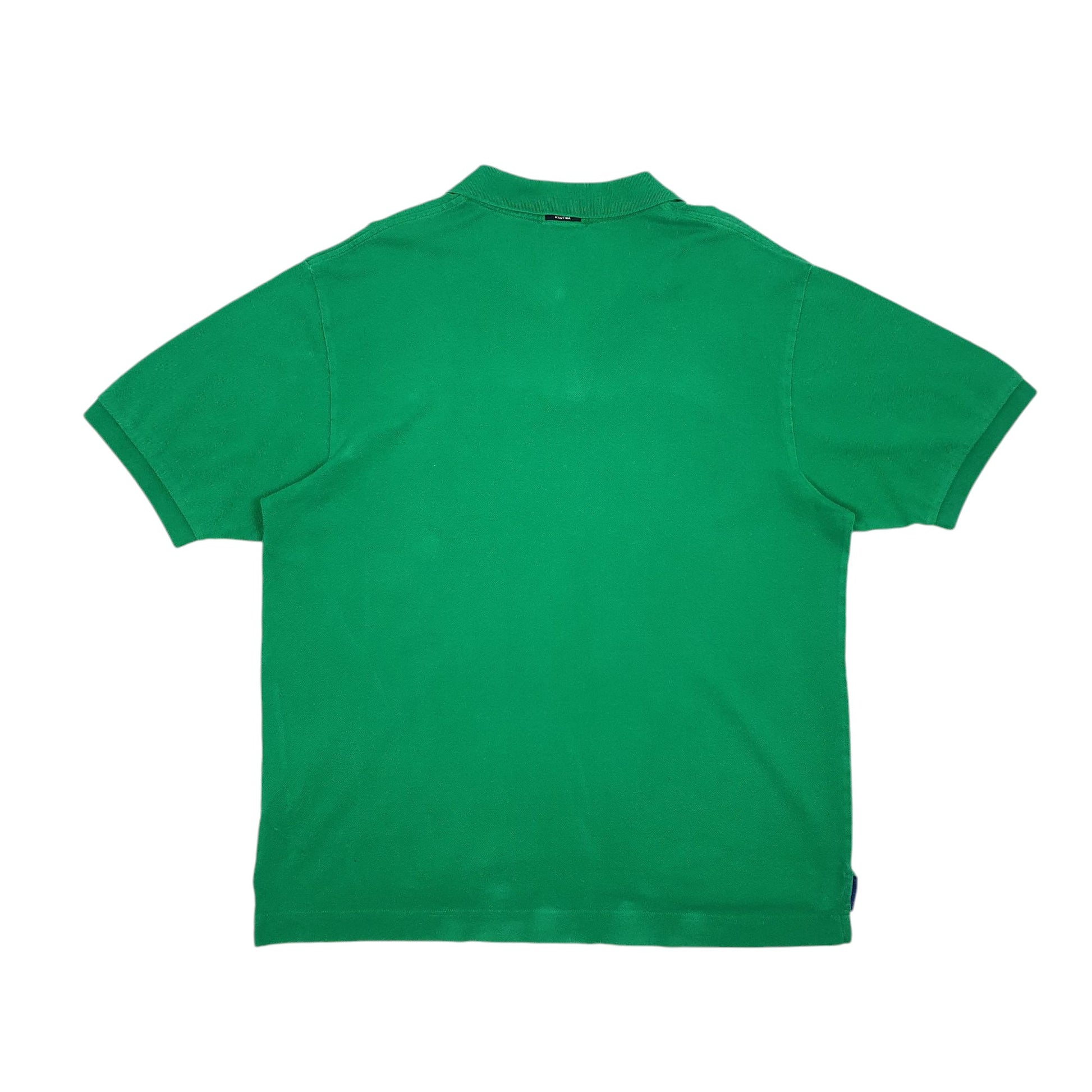Mens Green Nautica  Crewneck Polo Shirt