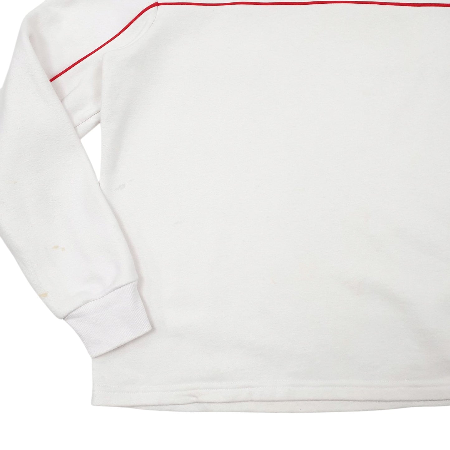 Mens White Fila  Crewneck Jumper