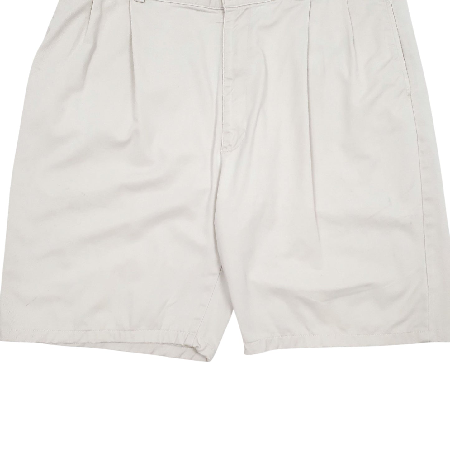 Mens Cream Polo Ralph Lauren Pleated  Shorts