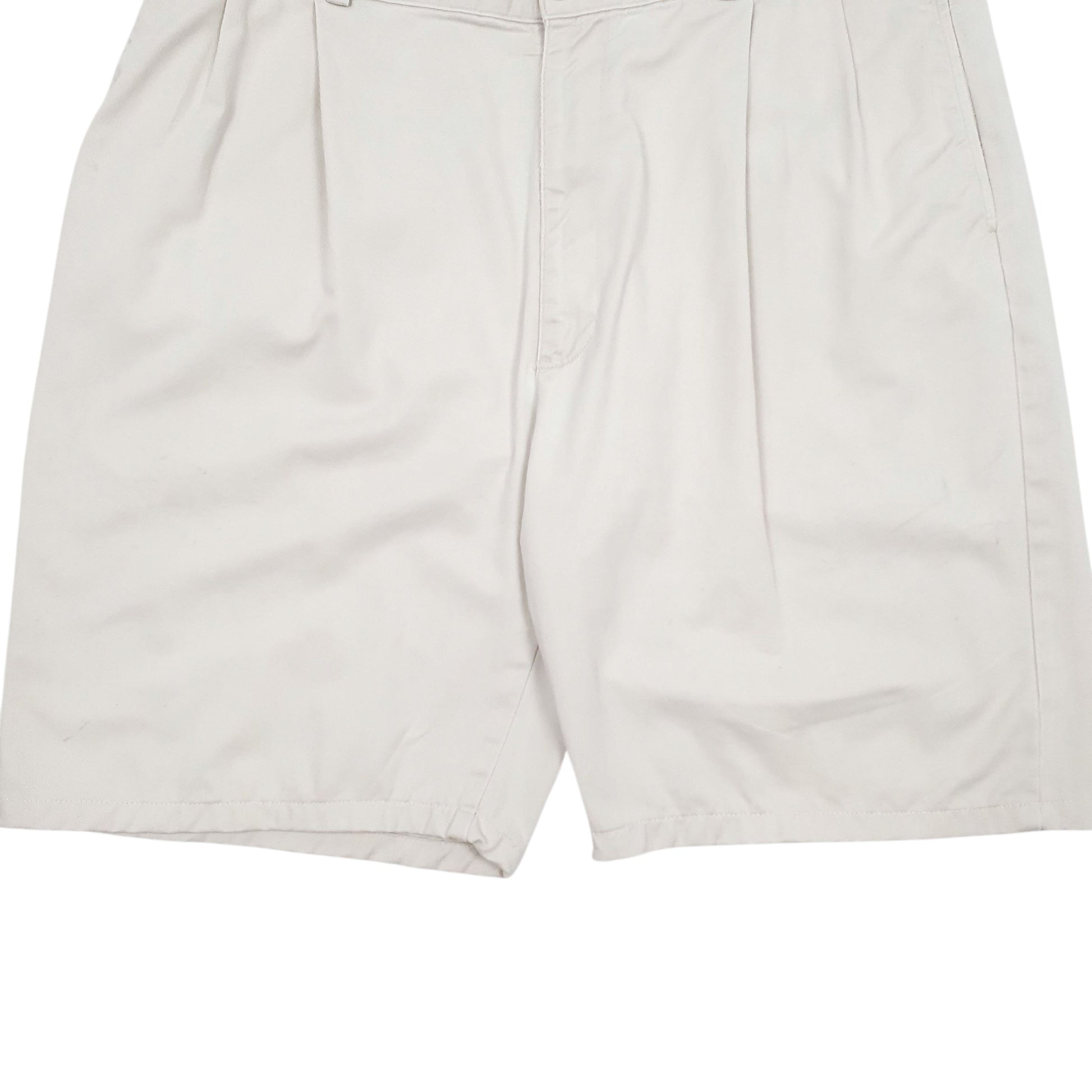 Mens Cream Polo Ralph Lauren Pleated  Shorts