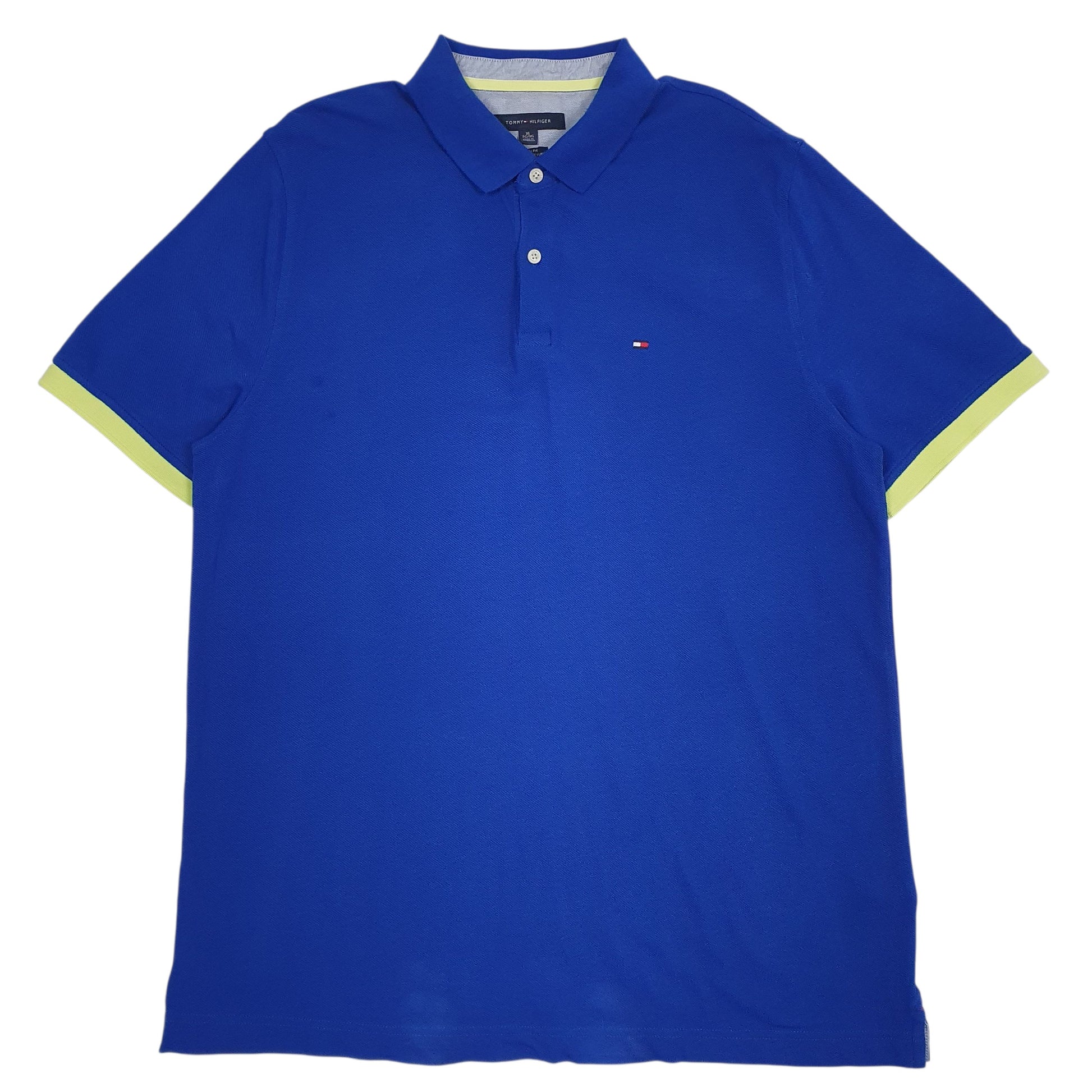 Mens Blue Tommy Hilfiger  Short Sleeve Polo Shirt