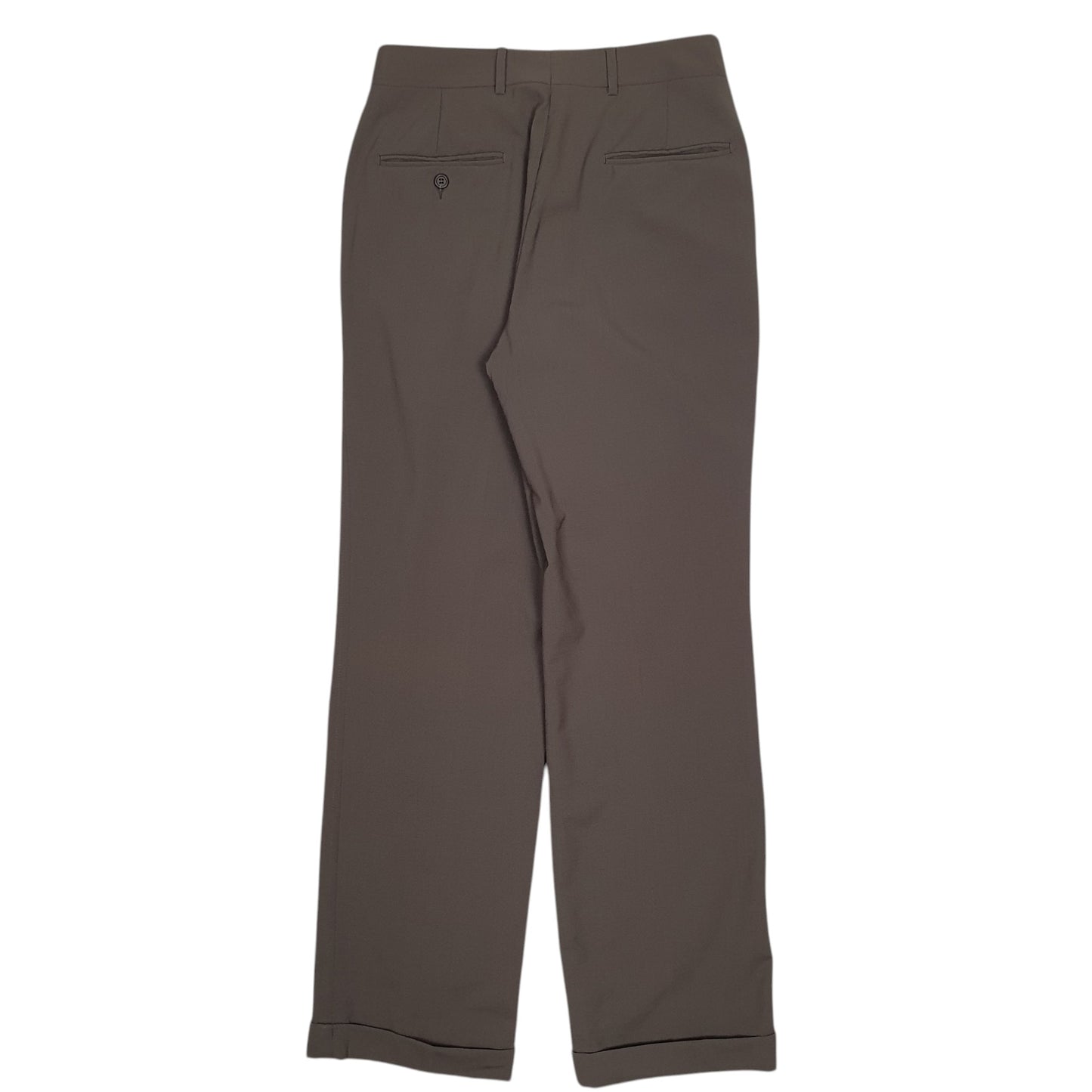 Mens Grey Polo Ralph Lauren University Club Vintage 80s Double Pleated  Trousers