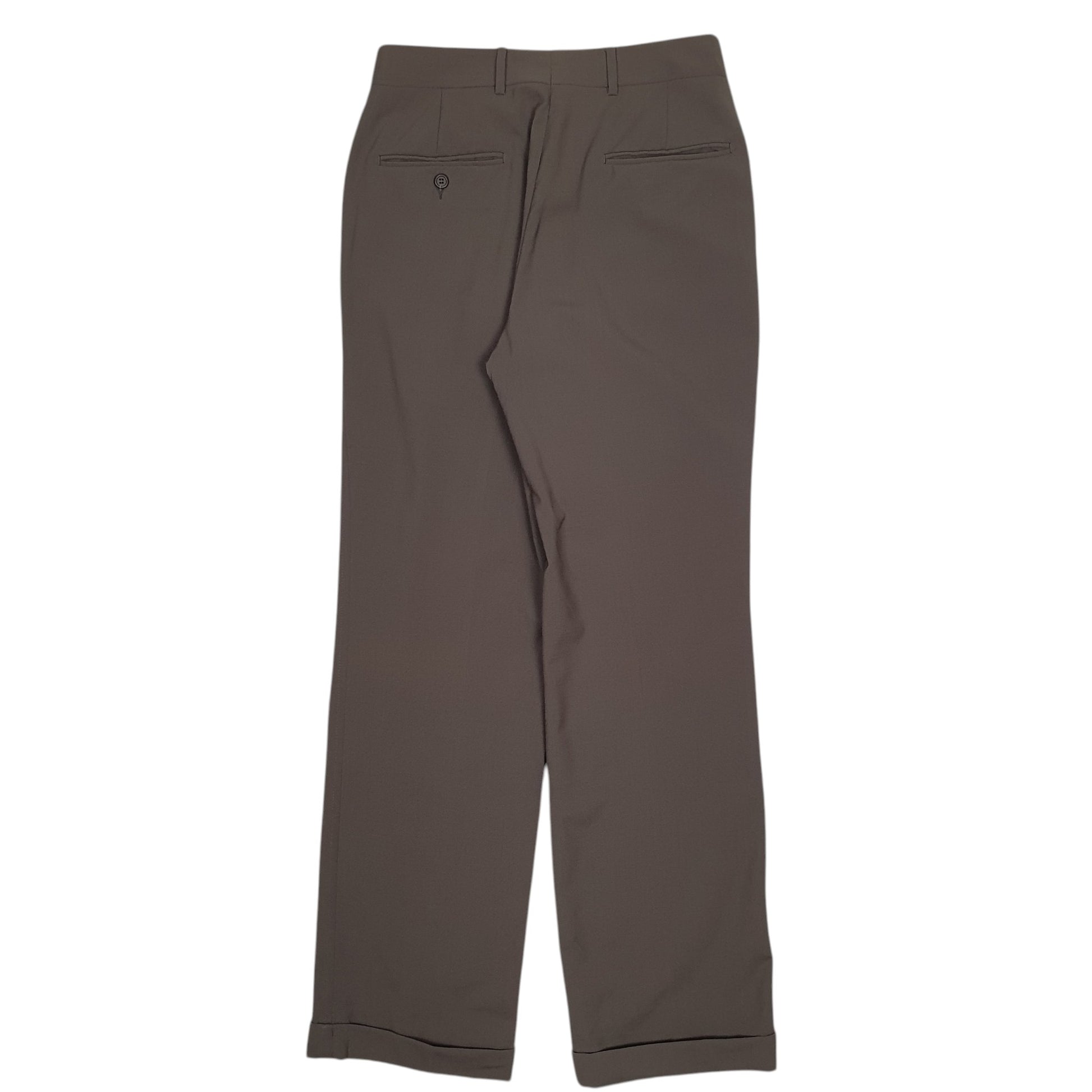 Mens Grey Polo Ralph Lauren University Club Vintage 80s Double Pleated  Trousers