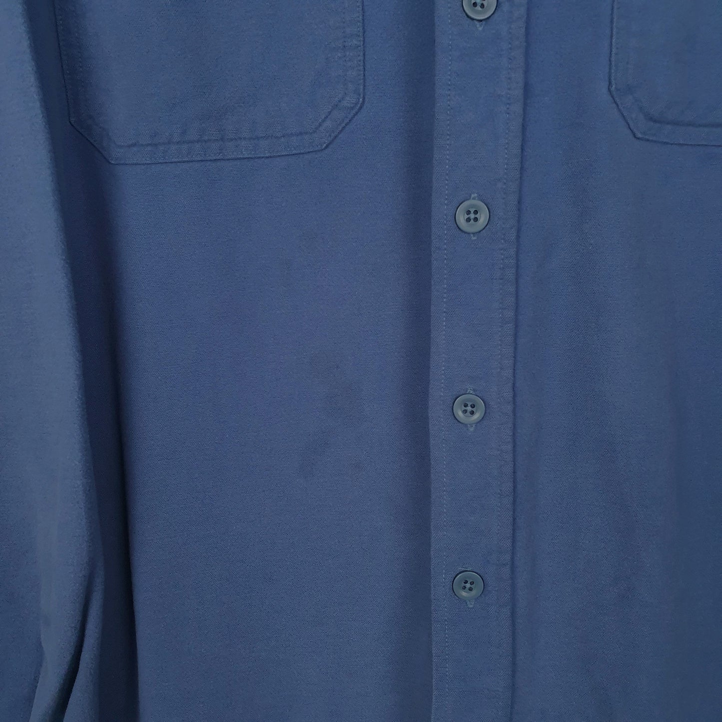 Mens Blue L.L.Bean Chamois  Shirt