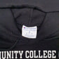 Mens Black Champion Community College Philadelphia Hoodie Jumper