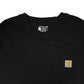 Mens Black Carhartt   T Shirt