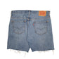 Mens Blue Levis 569 Cut Off  Shorts