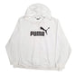 Womens White Puma  Hoodie Jumper