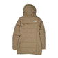 Womens Beige The North Face Longline Parka Trench  Coat