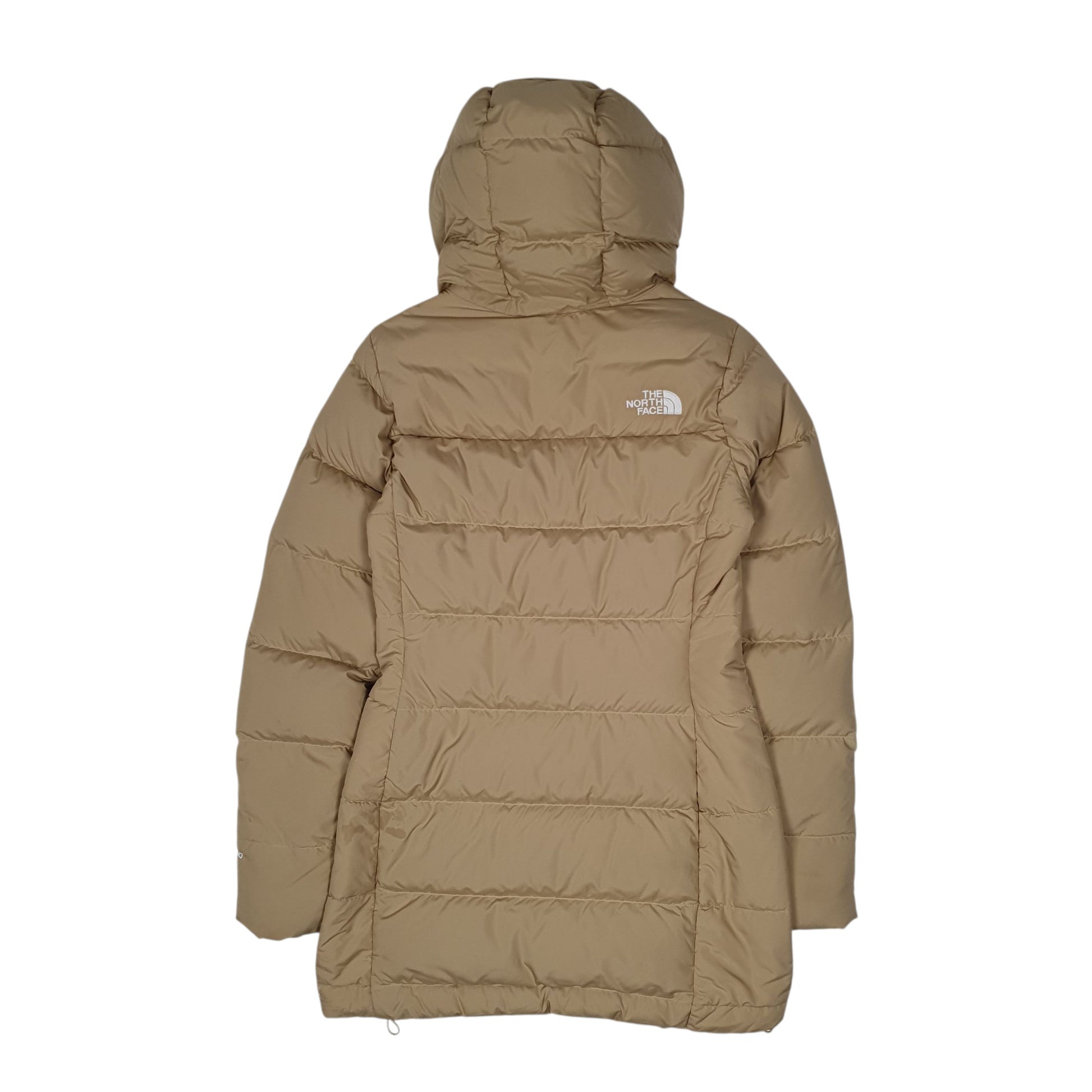 Womens Beige The North Face Longline Parka Trench  Coat