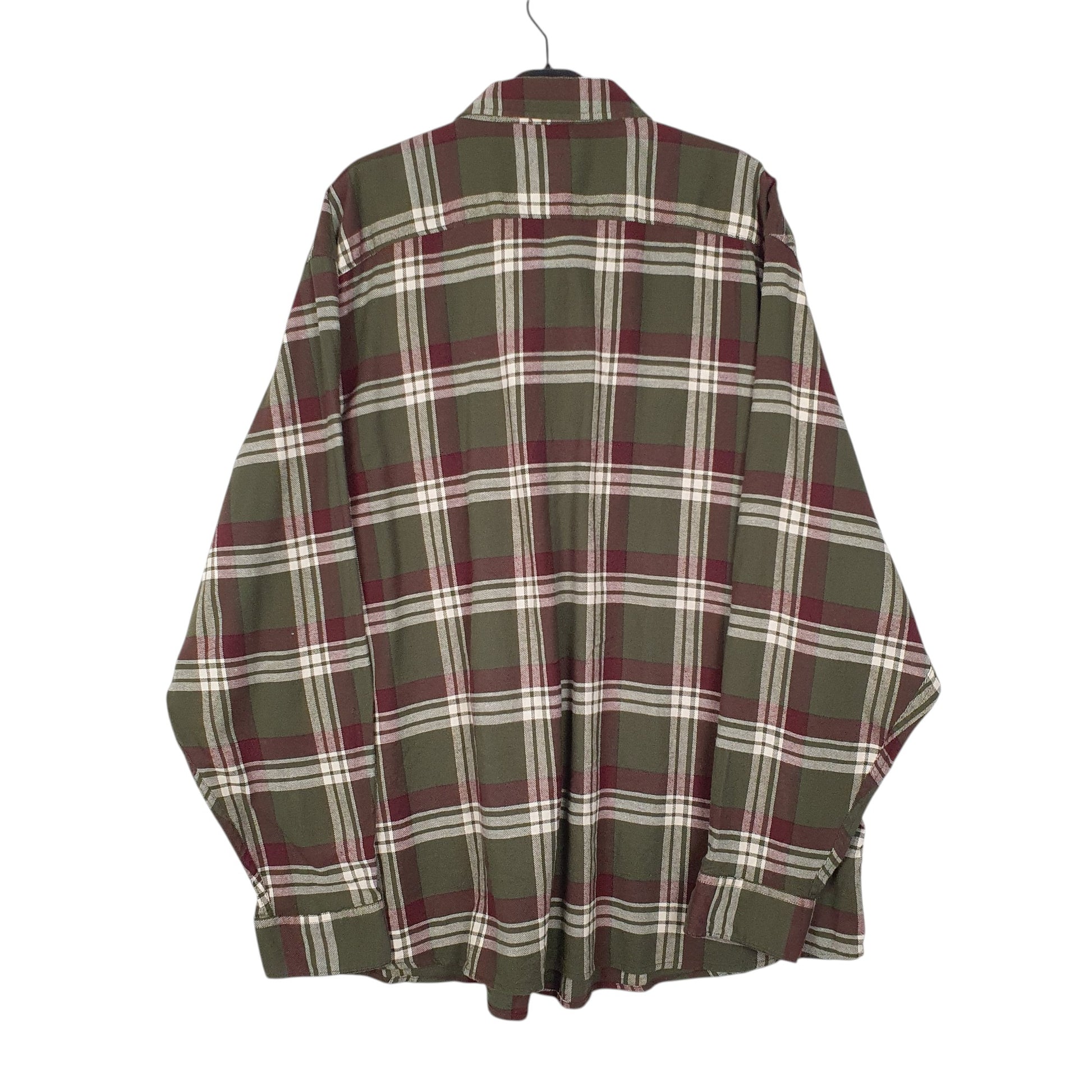 Mens Green Wrangler Plaid  Shirt