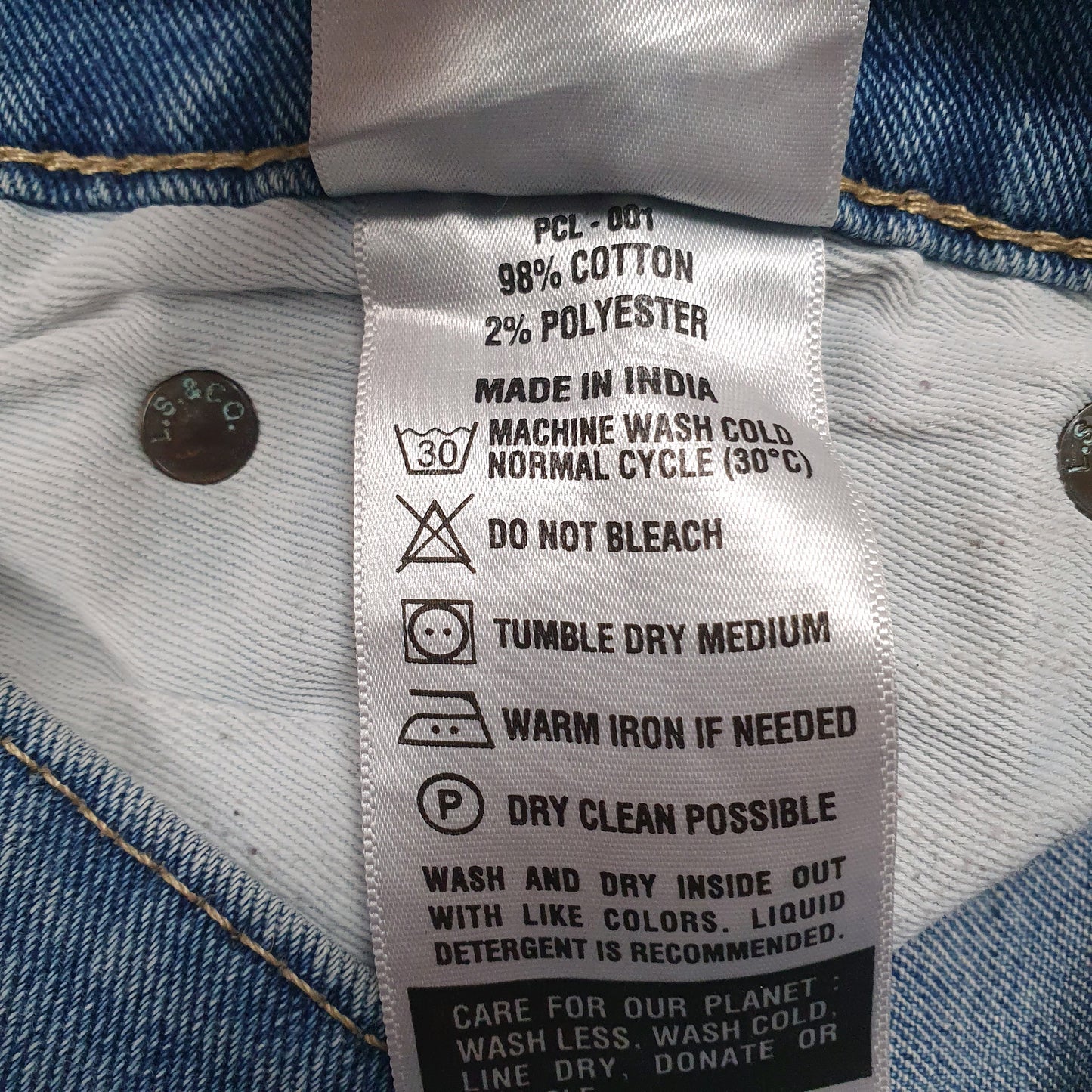 Mens Blue Levis   Jeans