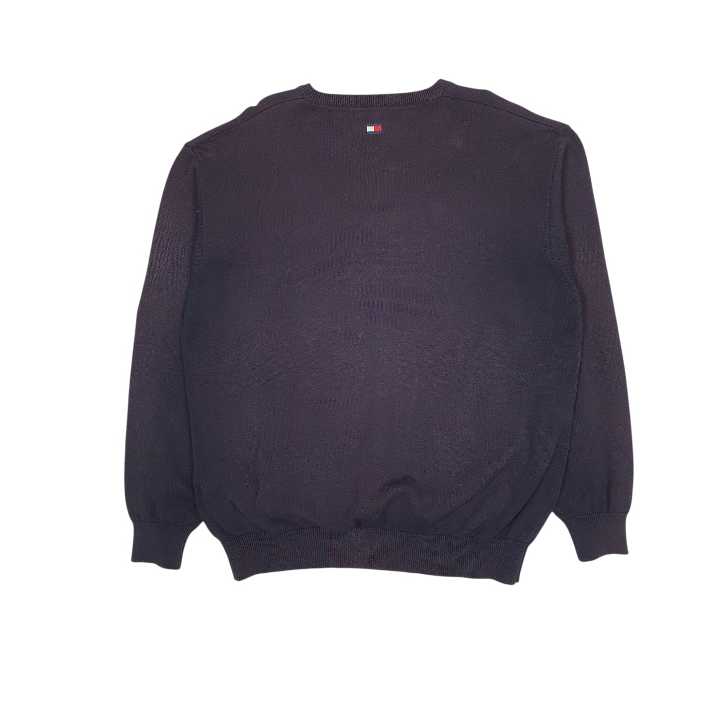 Mens Navy Tommy Hilfiger Golf Ritz Carlton Naples Vintage 00s V Neck Jumper