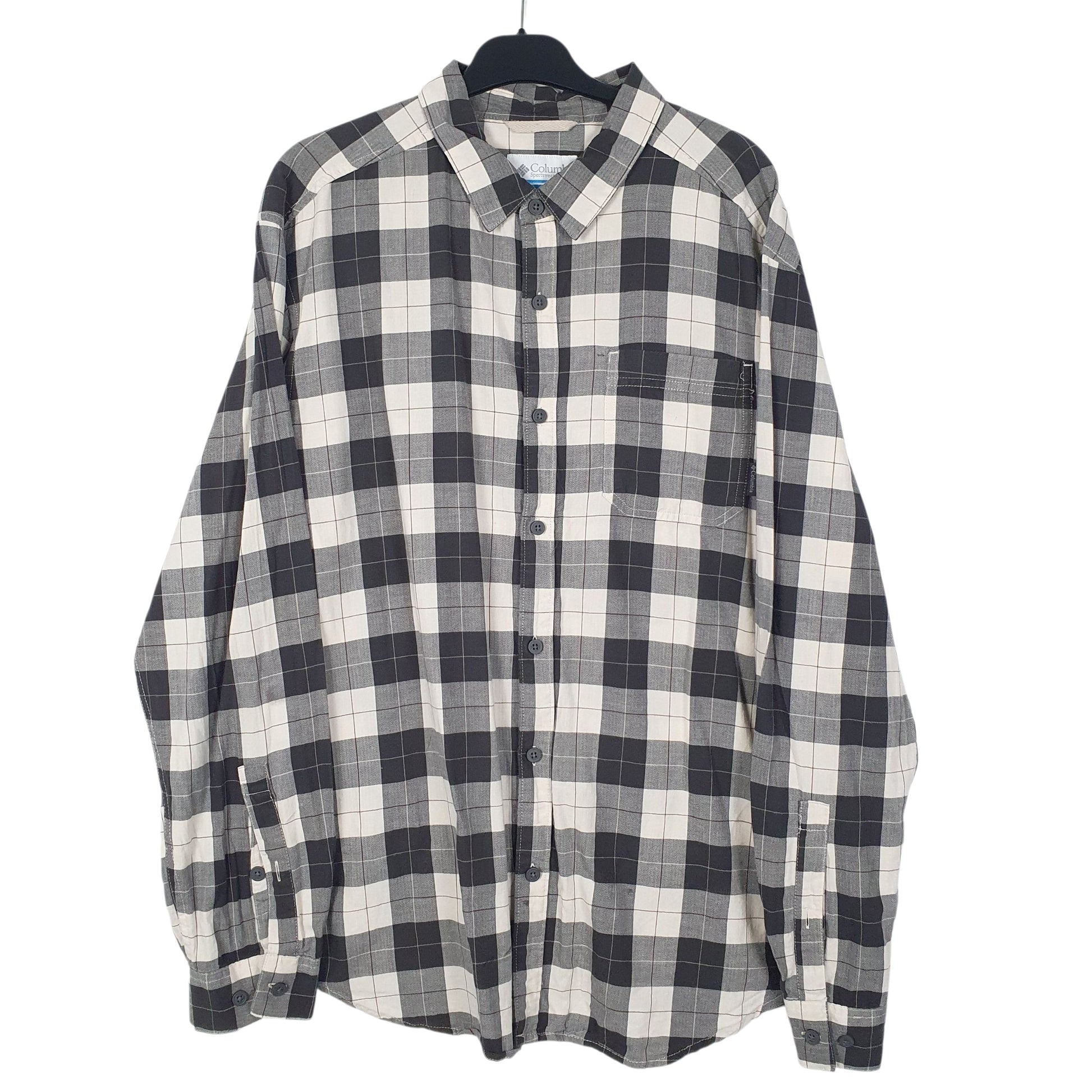 Mens Grey Columbia  Long Sleeve Shirt