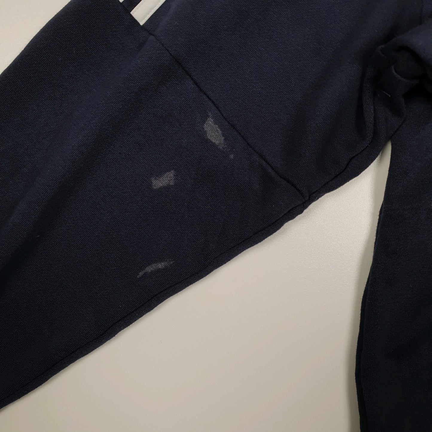 Mens Navy Adidas Hoodie Full Zip Jumper