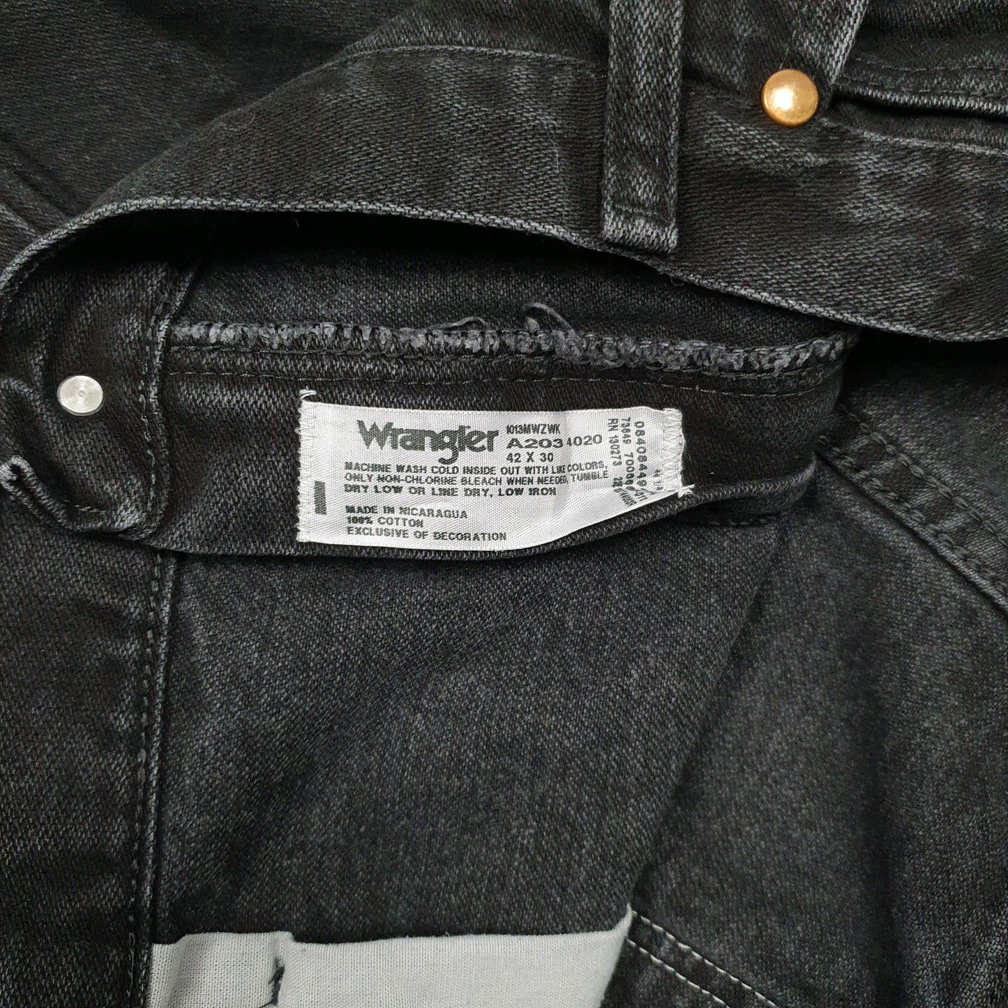 Mens Black Wrangler   Jeans