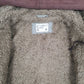 Mens Grey Pull & Bear Sherpa Lined Hoodie Military  Coat