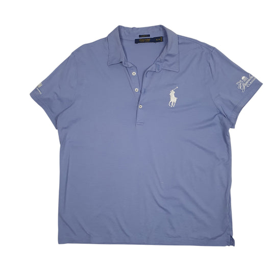 Womens Blue Polo Ralph Lauren Golf Short Sleeve Polo Shirt