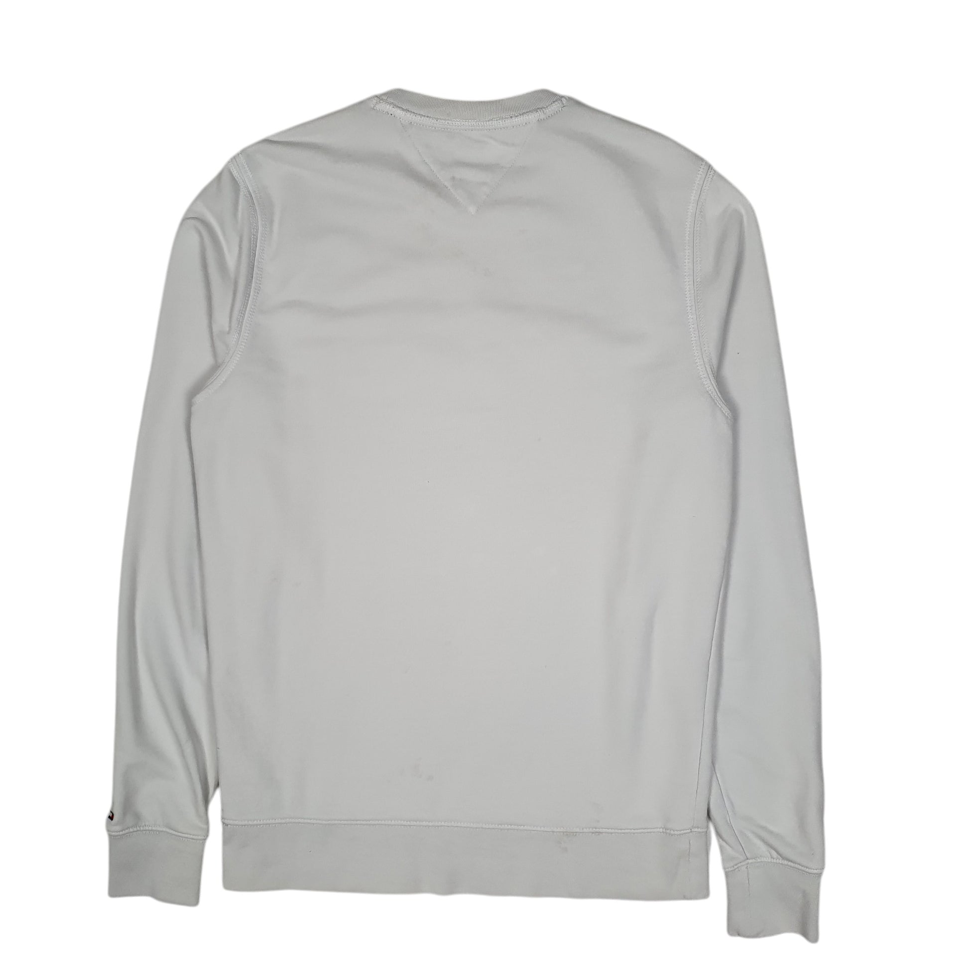 Mens White Tommy Hilfiger  Crewneck Jumper