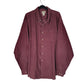 Mens Burgundy L.L.Bean Corduroy Long Sleeve Shirt