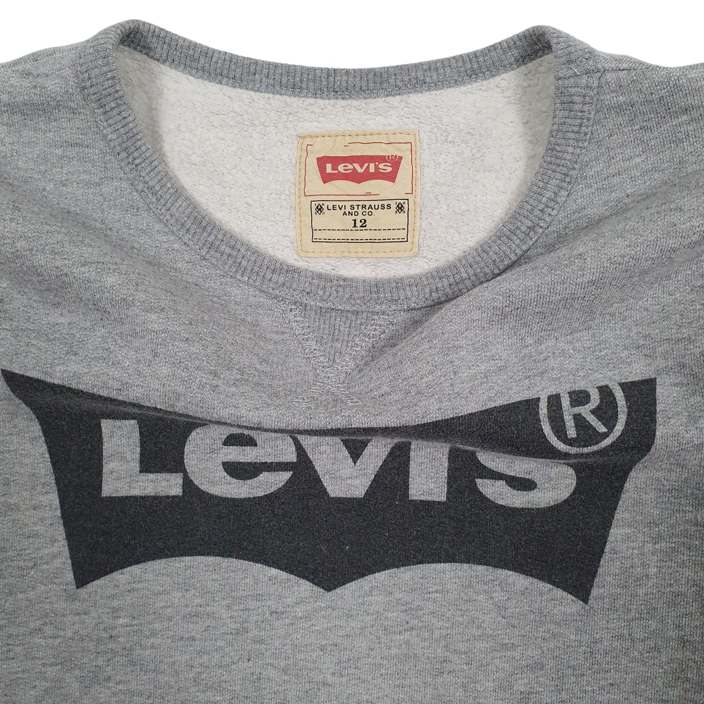 Womens Grey Levis  Crewneck Jumper