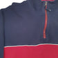 Mens Red Nautica  Quarter Zip Jumper