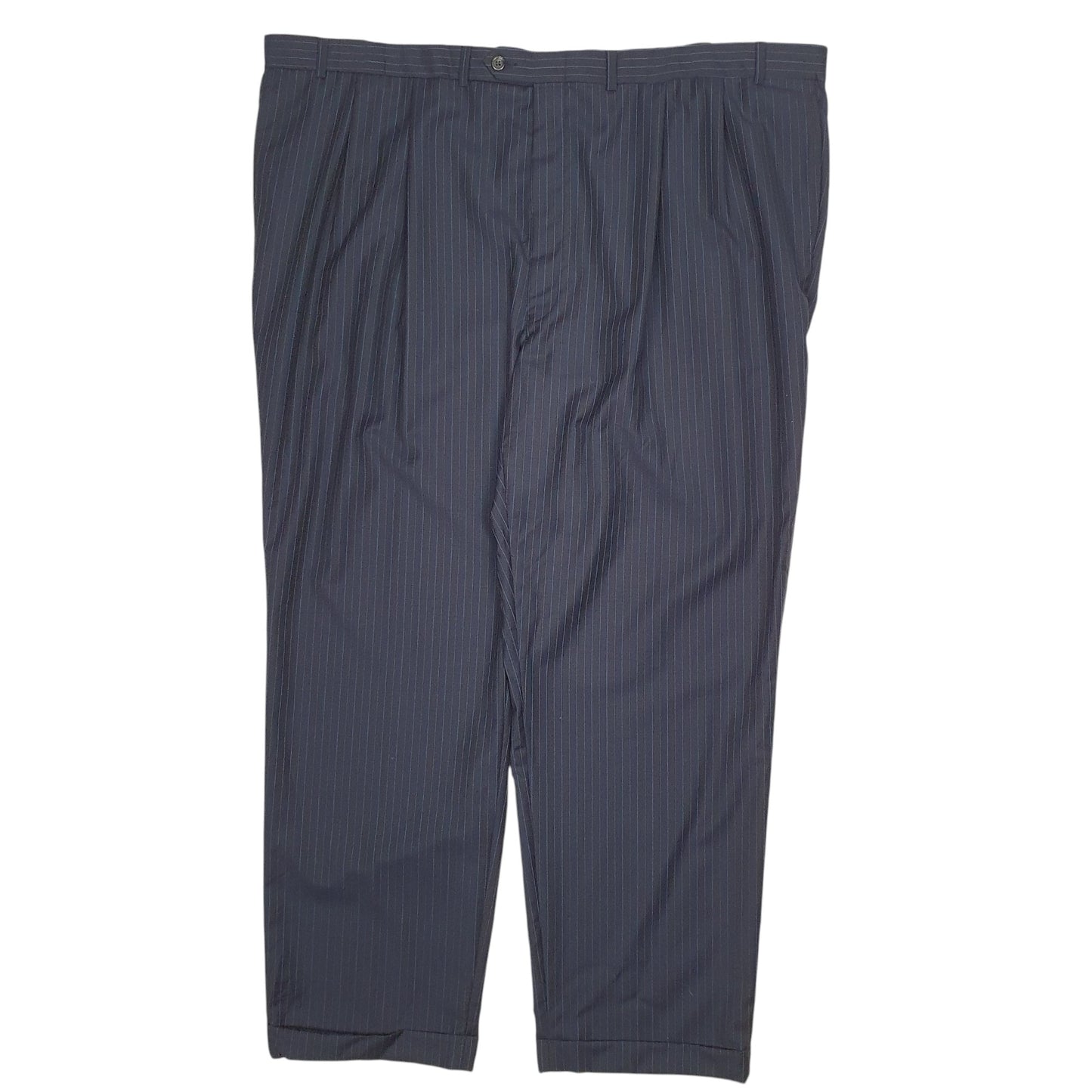 Mens Navy Ralph Lauren Pinstripe Formal Trousers