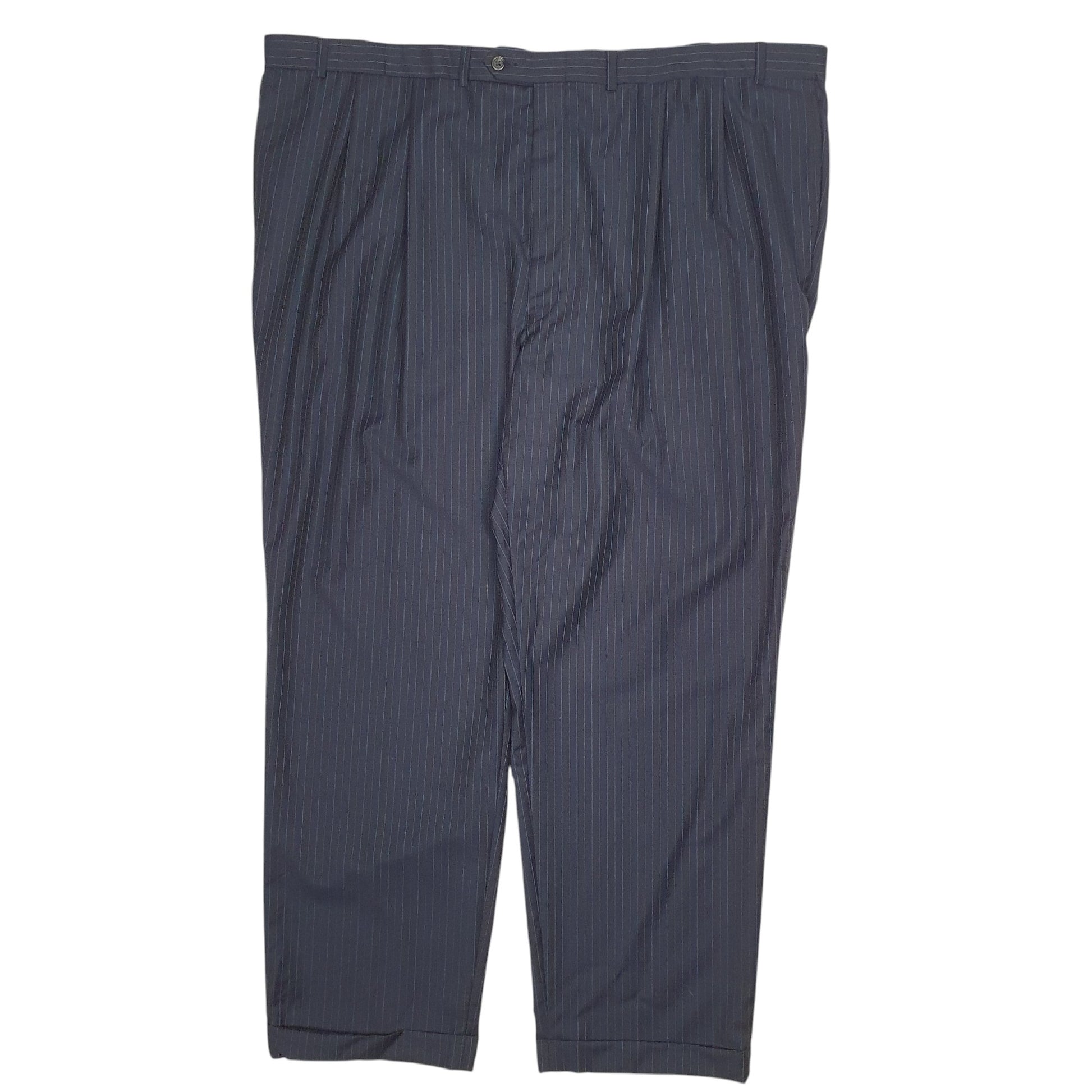 Mens Navy Ralph Lauren Pinstripe Formal Trousers