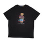 Mens Black Polo Ralph Lauren Polo Bear Christmas Xmas Tall Short Sleeve T Shirt