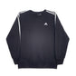 Mens Black Adidas  Crewneck Jumper