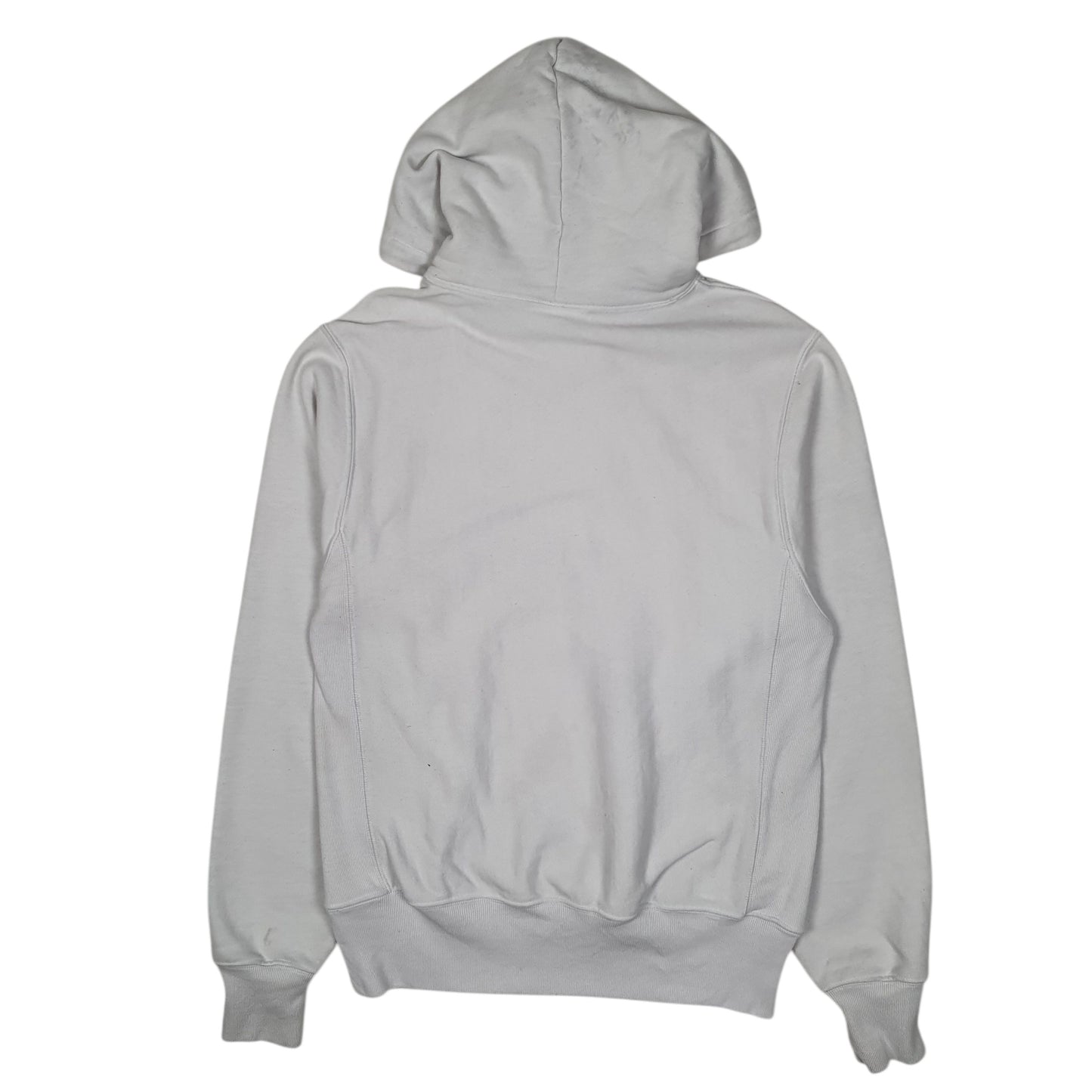 Mens White Champion Reverse Weave Hoodie Jumper