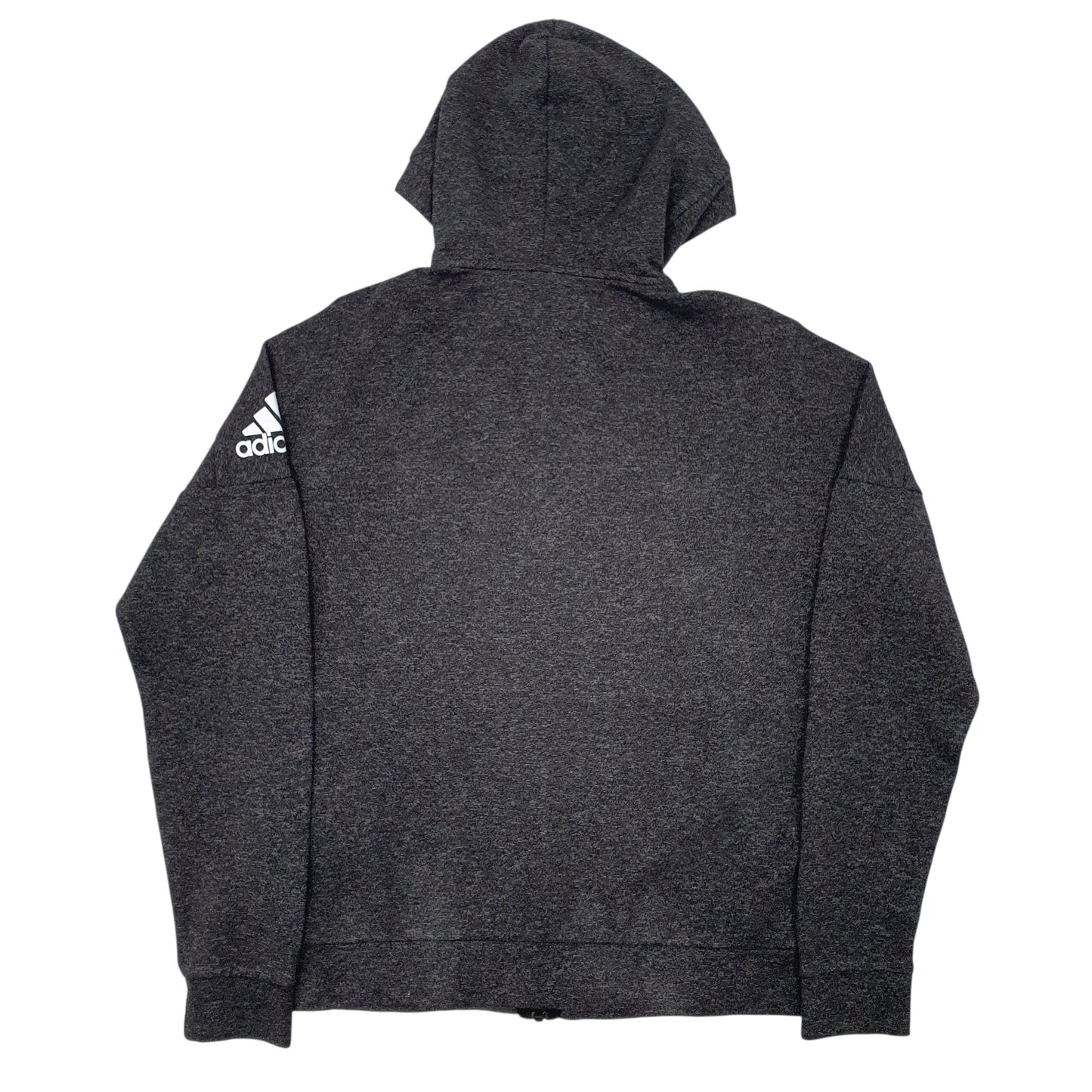 Womens Grey Adidas  Full Zip Jumper