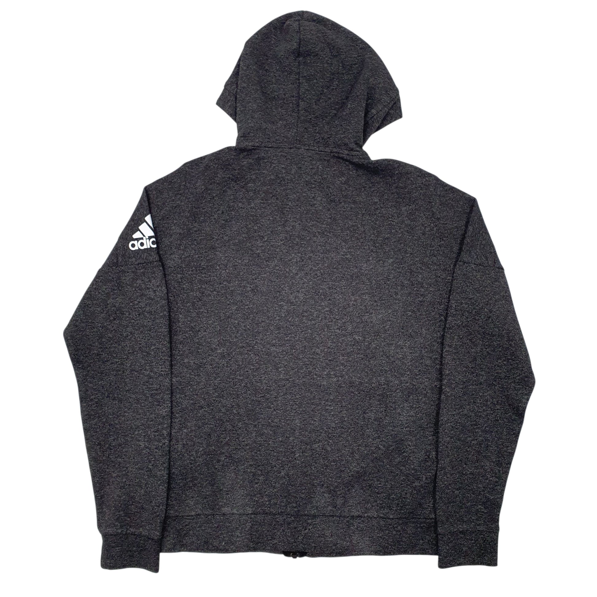 Womens Grey Adidas  Full Zip Jumper