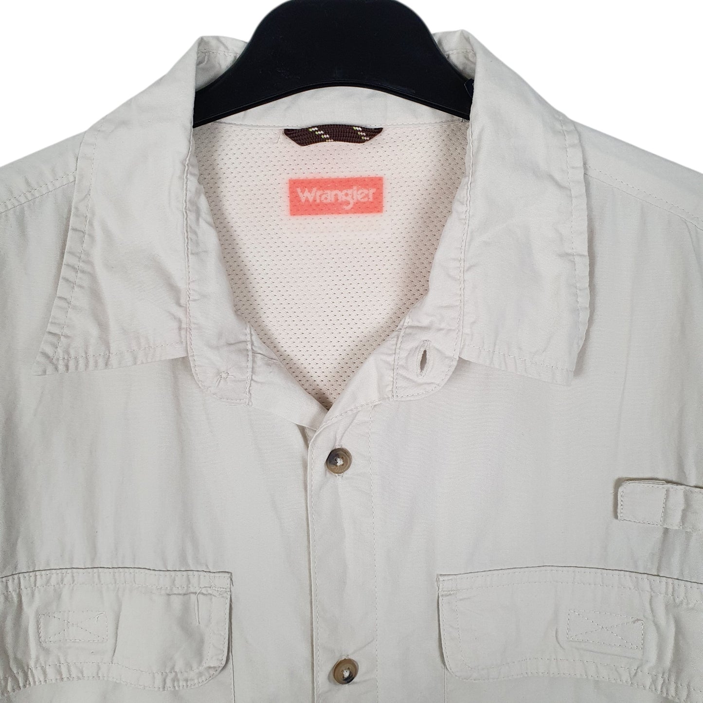 Mens Cream Wrangler   Shirt