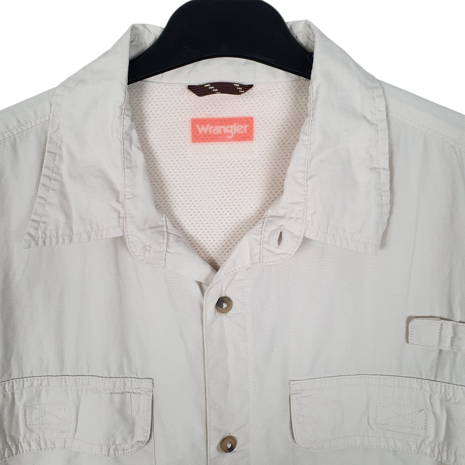 Mens Cream Wrangler   Shirt