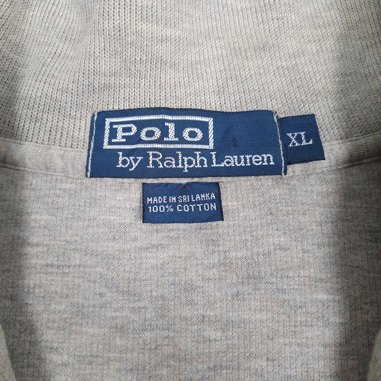 Mens Grey Polo Ralph Lauren  Quarter Zip Jumper