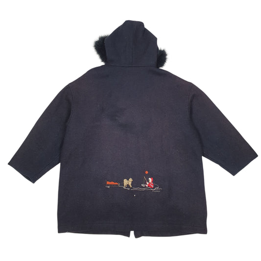 Womens Navy Trilogi Vintage  Coat