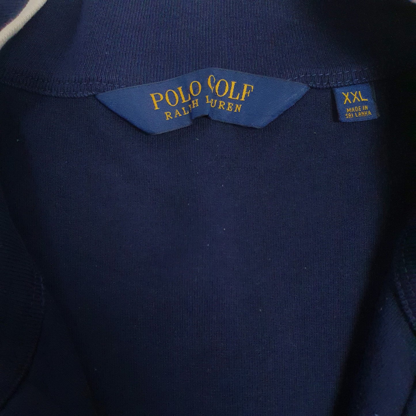 Mens Navy Polo Ralph Lauren Golf Quarter Zip Jumper